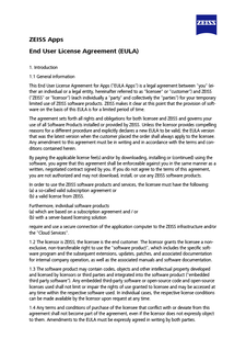 Vista previa de imagen de ZEISS Apps End User License Agreement (EULA)
