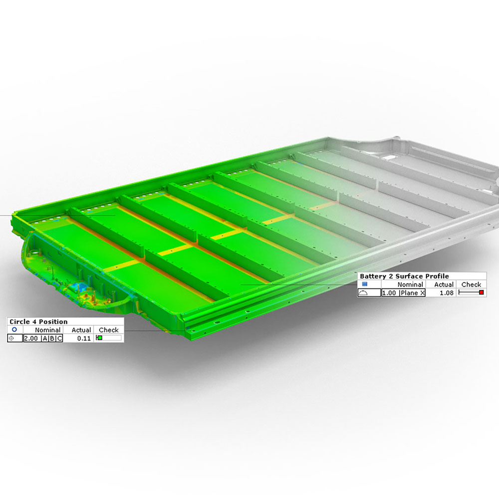 Desviaciones entre el gemelo digital y los datos CAD 