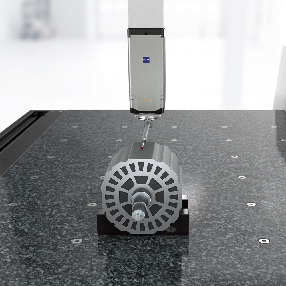 Medición de las dimensiones del rotor