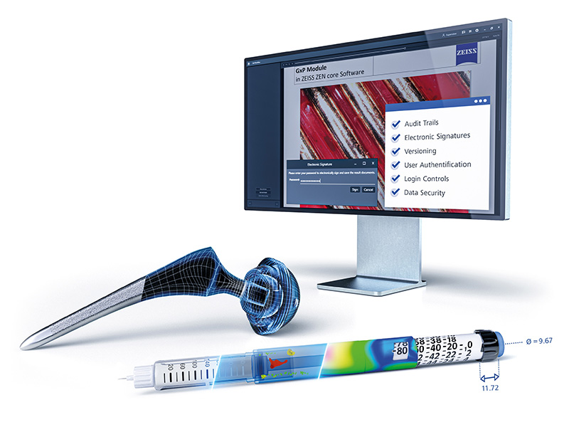Funciones clave de ZEISS ZEN core GxP Toolkit