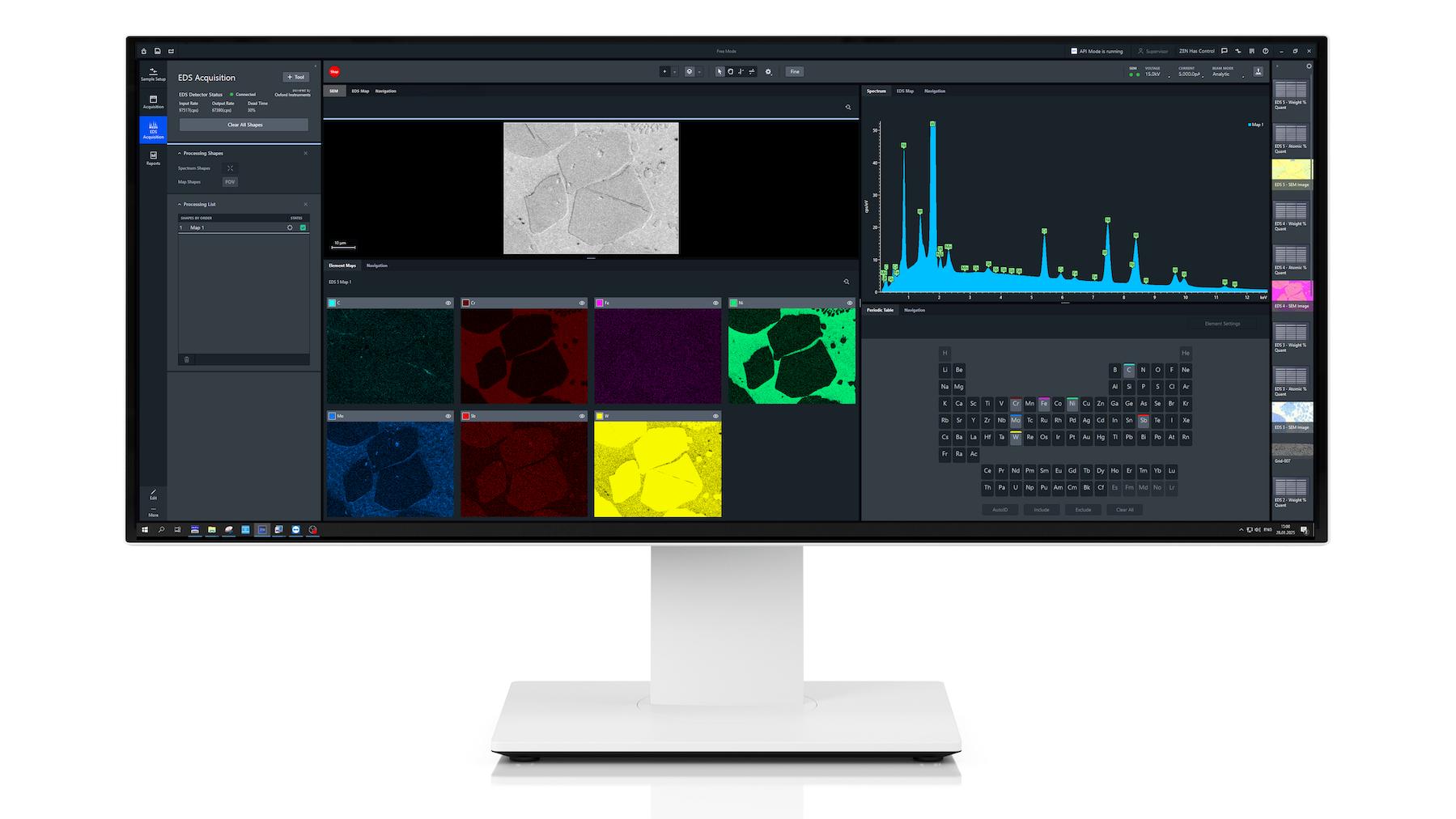 Flujos de trabajo optimizados: integración de la adquisición de imágenes y el análisis EDS de ZEISS