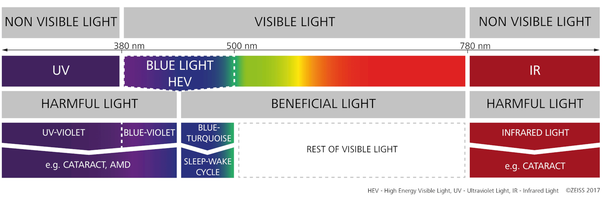 Los diferentes tipos de luz UV