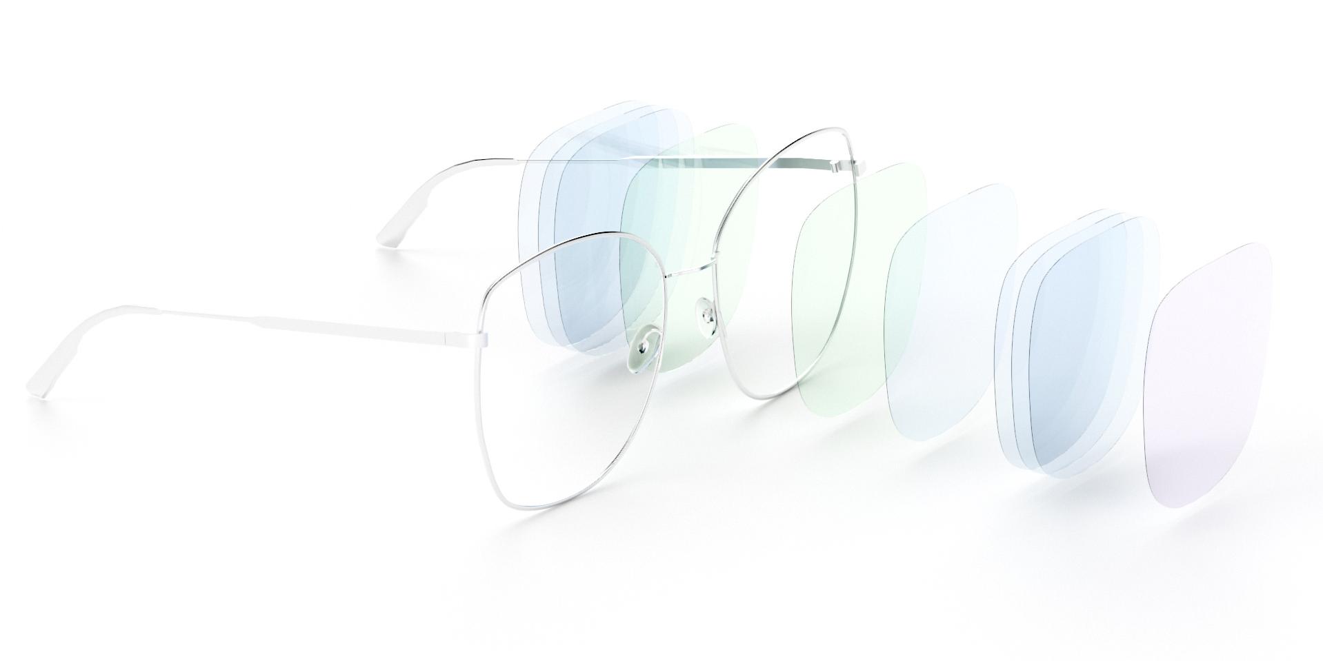 Un esquema visual que muestra los tipos de recubrimientos responsables de las distintas ventajas de los productos ZEISS DuraVision: protección UV, durabilidad, resistencia a la suciedad, antirreflejo y fáciles de limpiar.
