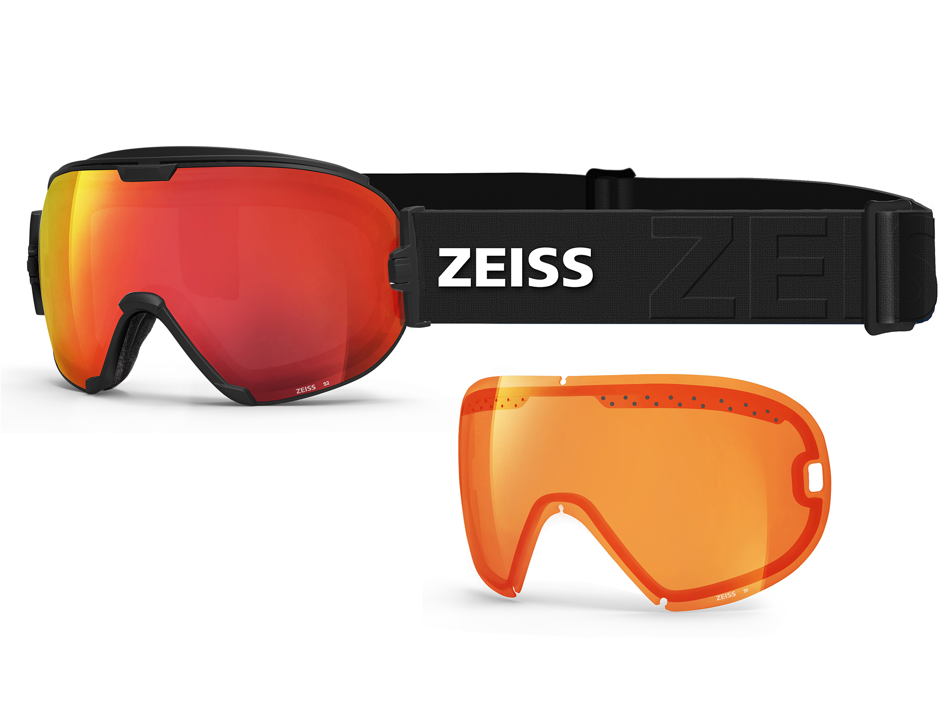 Serie ZEISS SONAR: Interchangeable Negro ML Rojo