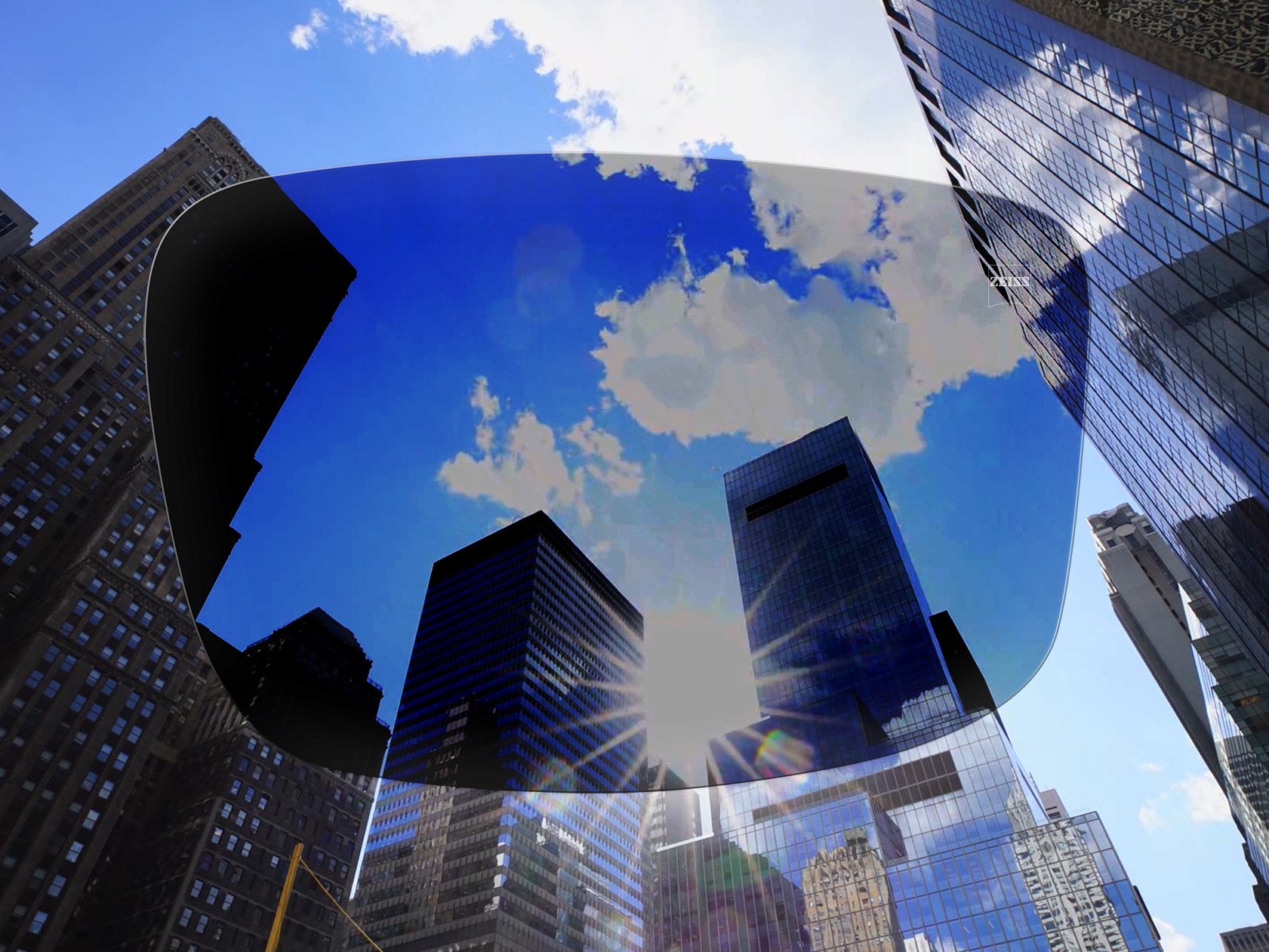 Imagen que visualiza cómo los lentes ZEISS AdaptiveSun cambian de oscuro a más oscuro