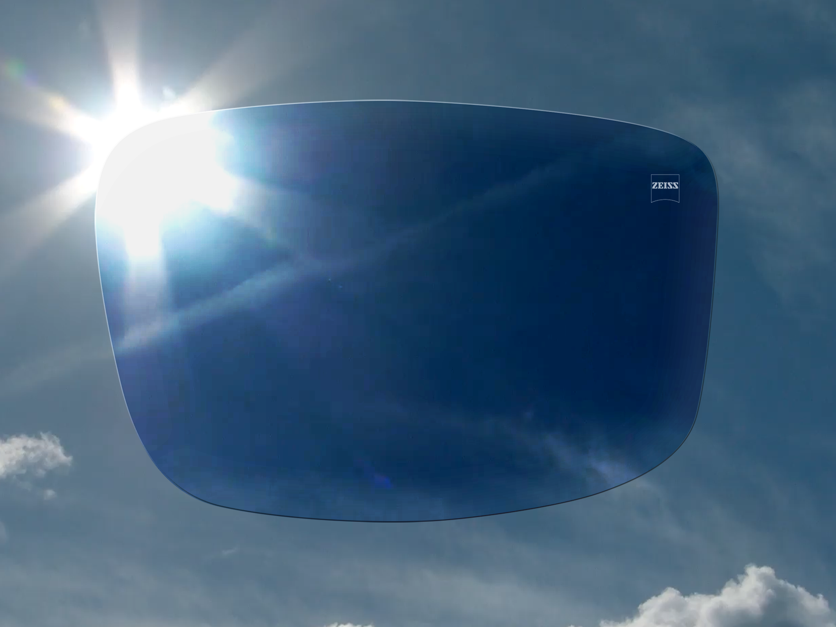 Imagen que visualiza cómo los lentes ZEISS PhotoFusion cambian de claro a oscuro 