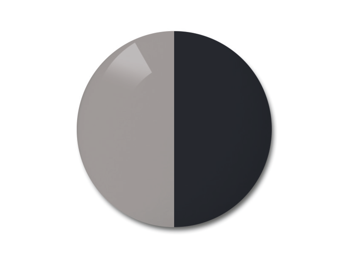 Ilustración del lente fotocromático ZEISS AdaptiveSun en la opción de color gris uniforme